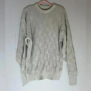 The Fox Collection Men’s Vintage 90s Knitted Sweater Size XL Tall 100% Cotton